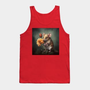 Mouse with Flower Tank Top